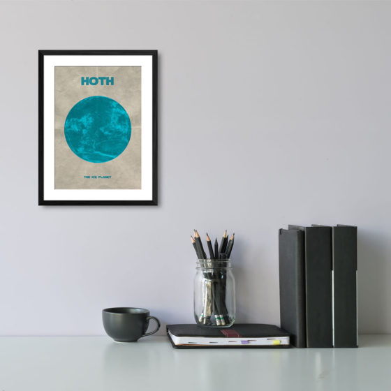 Star Wars Planet Hoth Print - Image 2