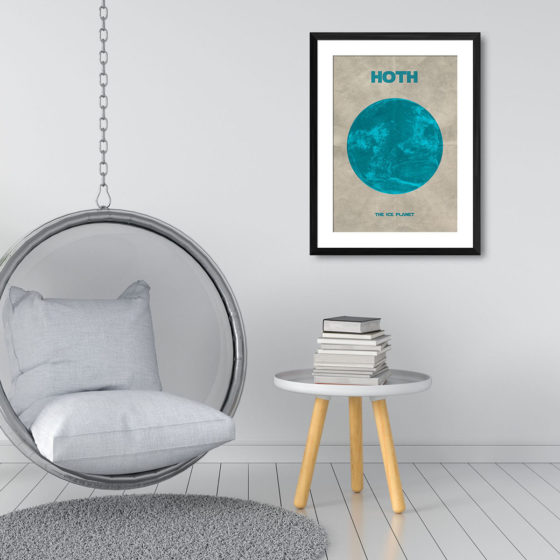 Star Wars Planet Hoth Print - Image 3