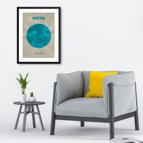 Star Wars Planet Hoth Print - Image 4