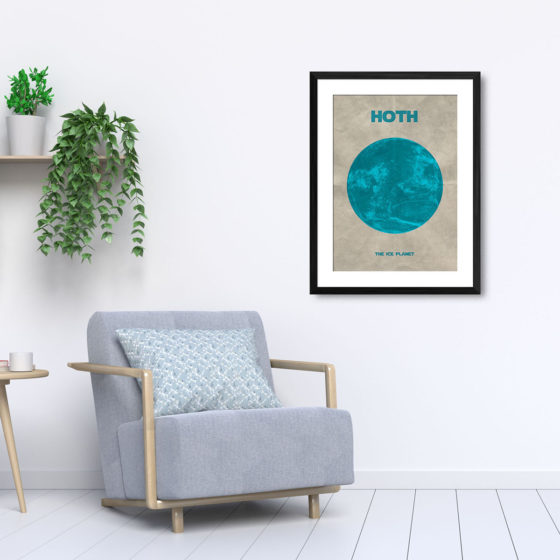 Star Wars Planet Hoth Print - Image 5