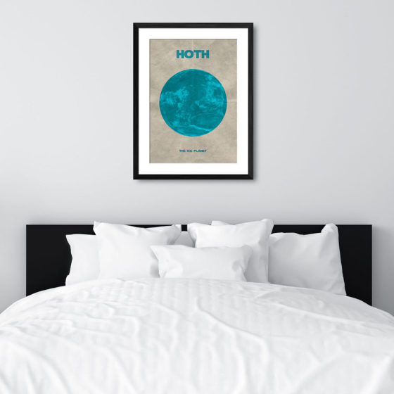 Star Wars Planet Hoth Print - Image 6