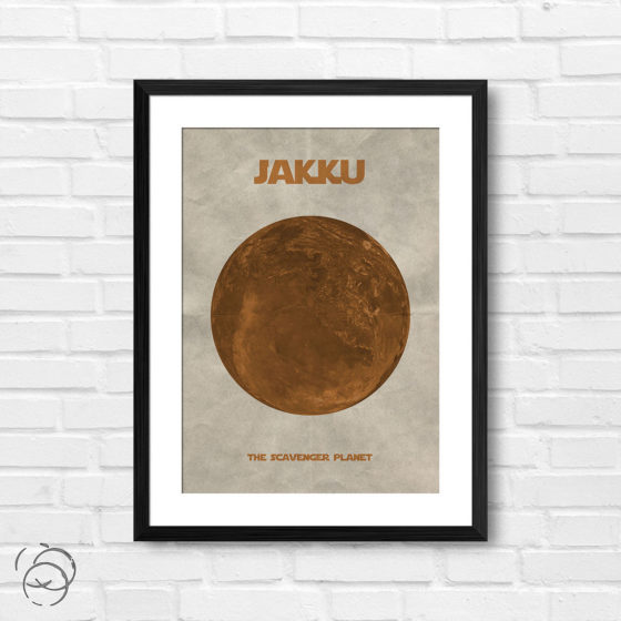 Star Wars Planet Jakku Print
