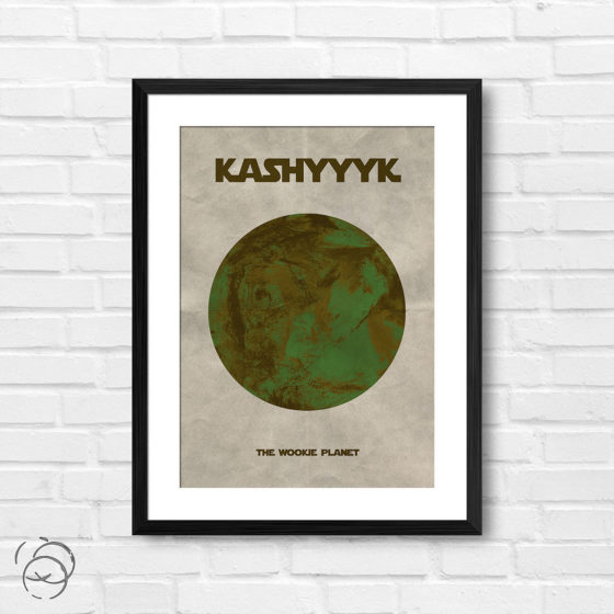 Star Wars Planet Kashyyyk Print