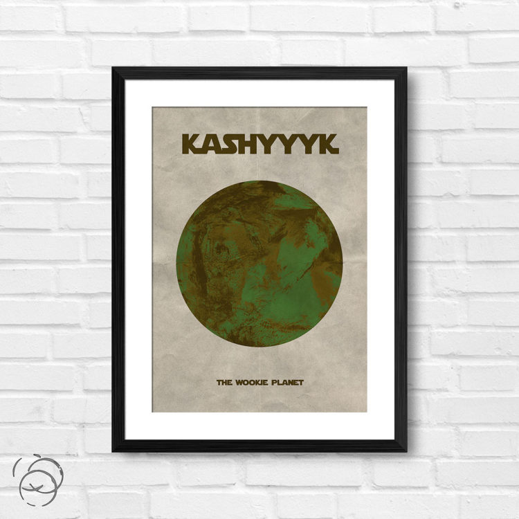 Star Wars Planet Kashyyyk Print