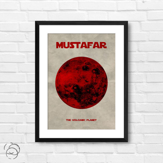 Star Wars Planet Mustafar Print