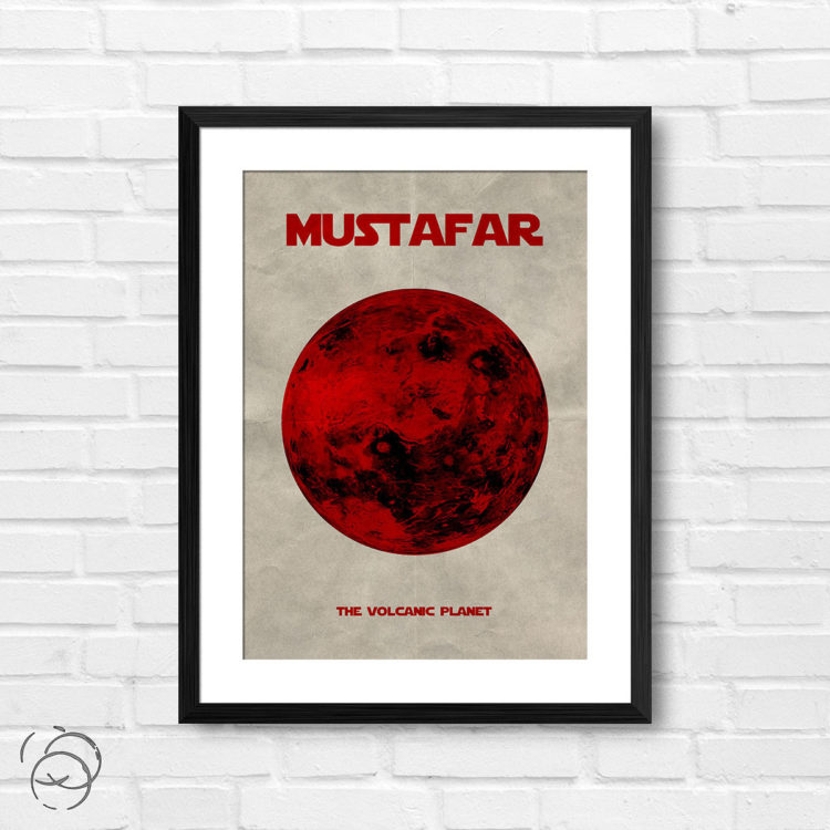 Star Wars Planet Mustafar Print