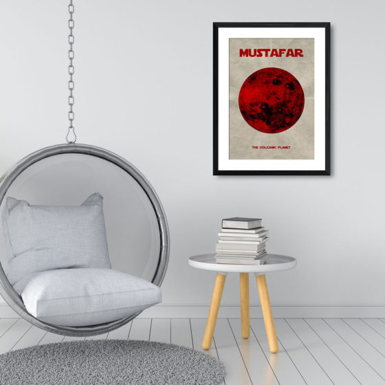 Star Wars Planet Mustafar Print - Image 3