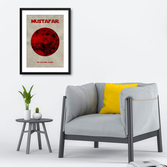 Star Wars Planet Mustafar Print - Image 4