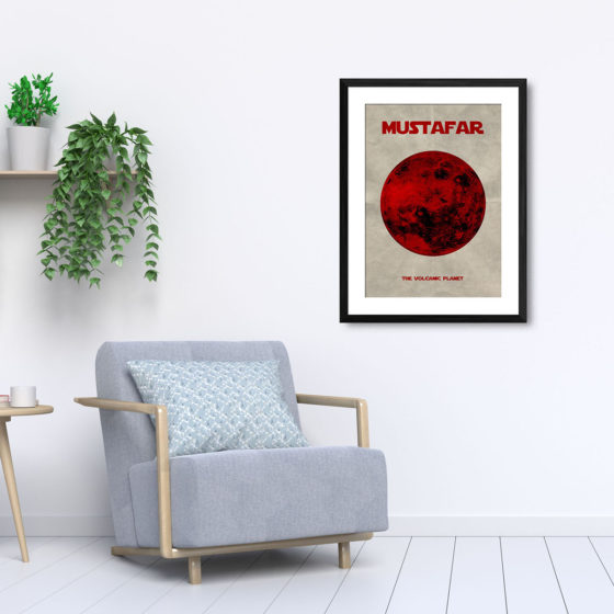 Star Wars Planet Mustafar Print - Image 5