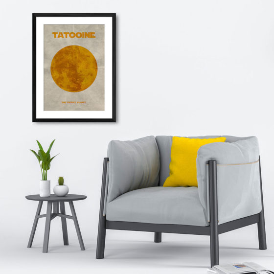 Star Wars Planet Tatooine Print - Image 4