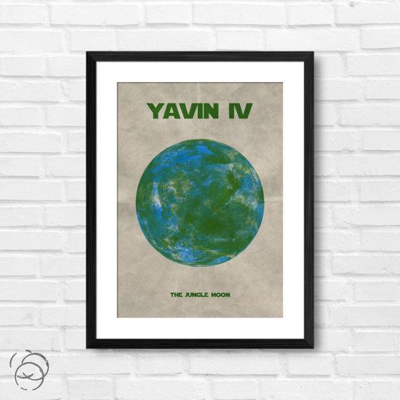 Star Wars Planet Yavin IV Print