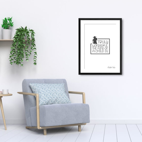 Star Wars Truly Wonderful The Mind Of A Child Is Quote Yoda Print - Image 5