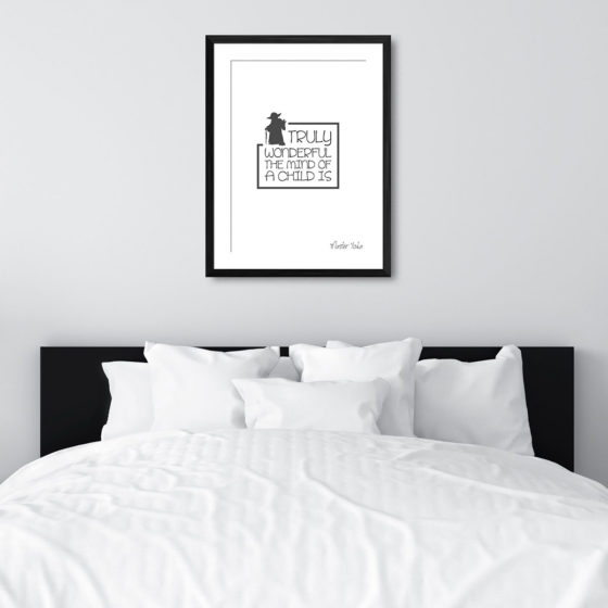 Star Wars Truly Wonderful The Mind Of A Child Is Quote Yoda Print - Image 6