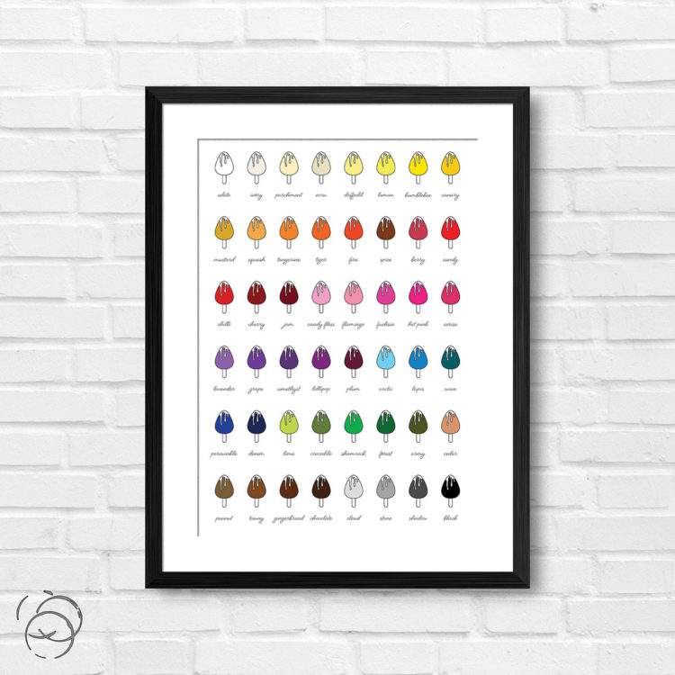 Tear Covered Ice Lolly Print