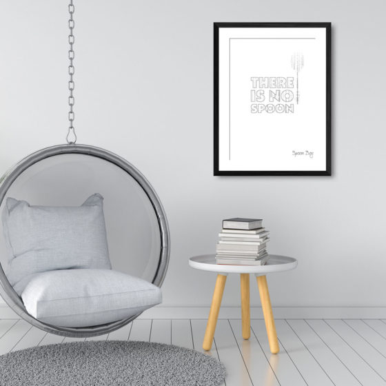 The Matrix There Is No Spoon Quote Spoon Boy Print - Image 3