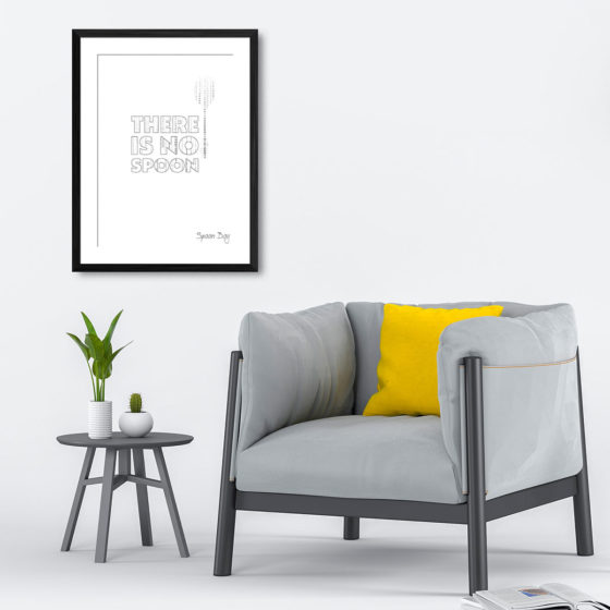 The Matrix There Is No Spoon Quote Spoon Boy Print - Image 4