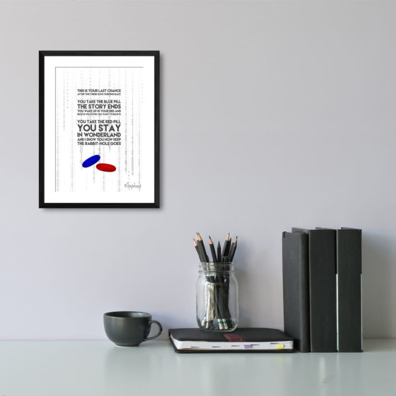 The Matrix This Is Your Last Chance Quote Morpheus Print - Image 2