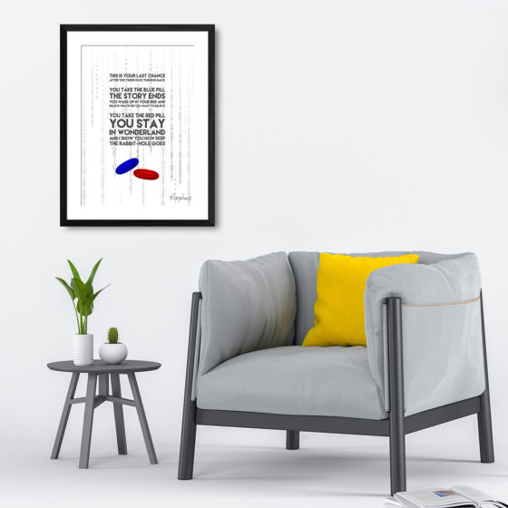The Matrix This Is Your Last Chance Quote Morpheus Print - Image 4