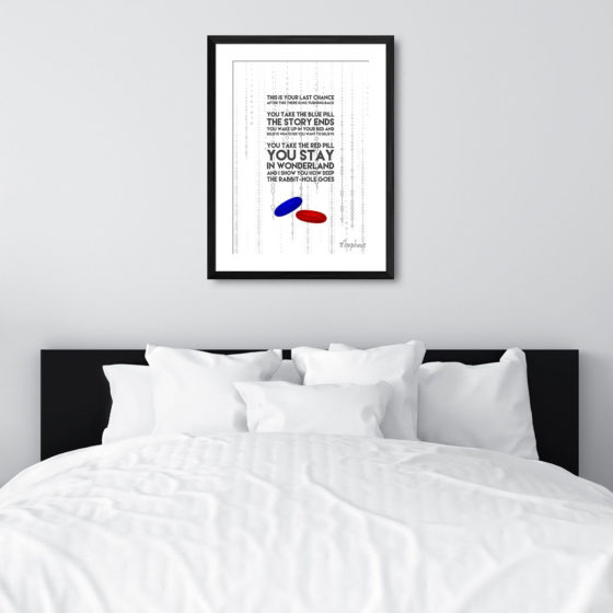 The Matrix This Is Your Last Chance Quote Morpheus Print - Image 6