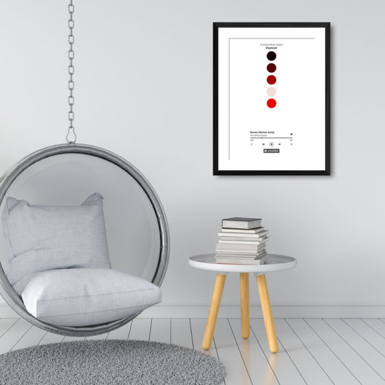 The White Stripes Elephant Seven Nation Army Spotify Track Print - Image 3