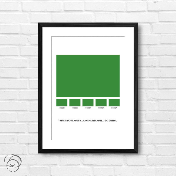 There Is No Planet B Palette Print