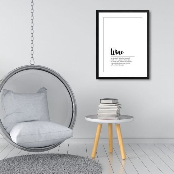 Wine Definition Minimalist Print - Image 3