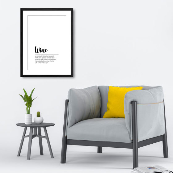 Wine Definition Minimalist Print - Image 4