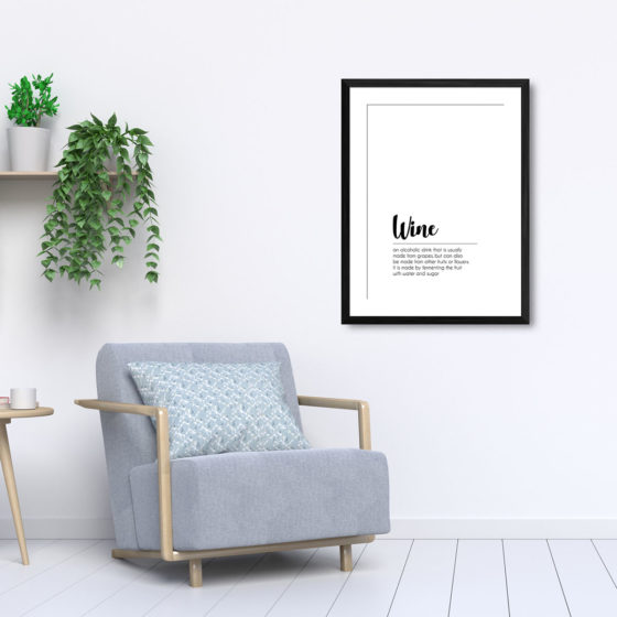 Wine Definition Minimalist Print - Image 5