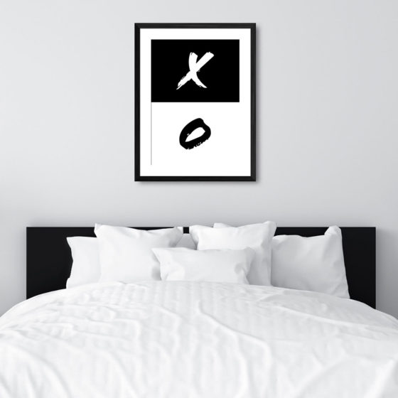 X O Hugs And Kisses Inverted Print - Image 6