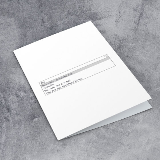 You Auto Complete Me Card - Image 2