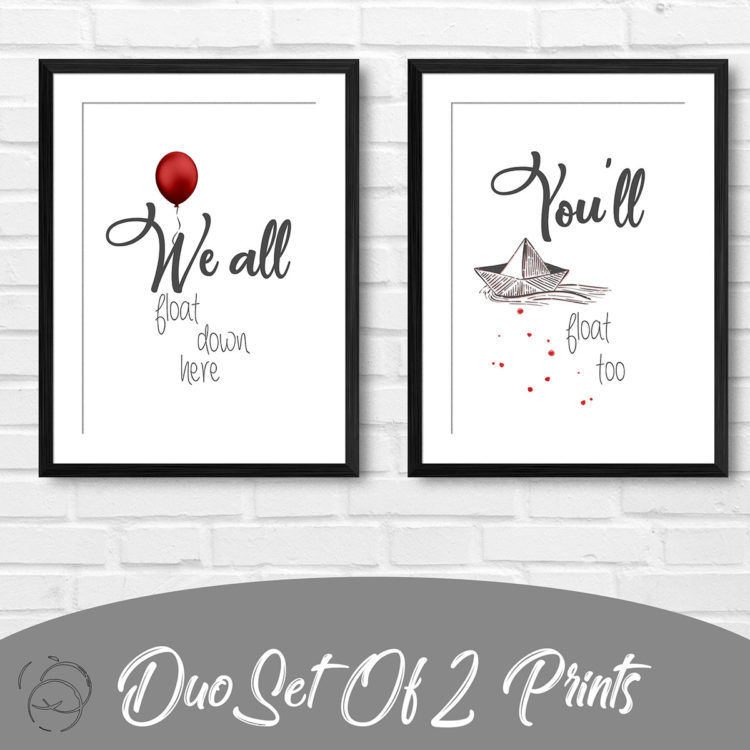 You'll Float Too IT Movie Duo Prints
